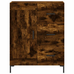 Berkfield Classic Sideboard Smoked Oak 69.5X34X90 Cm Engineered Wood - thumbnail 5
