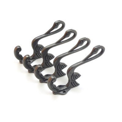 Oakcrafts - Heron Design Coat Hook - Pack Of 4 Hooks - image 1