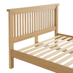 The Furniture Market Cheshire Whitewash Solid Oak 6Ft Super King Size Bed Frame Low Footboard - thumbnail 6