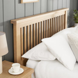 The Furniture Market Cheshire Whitewash Solid Oak 6Ft Super King Size Bed Frame Low Footboard - thumbnail 5