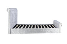 Birlea Sienna Small Double Ottoman Bed In Steel Crushed Velvet - thumbnail 8