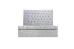Birlea Sienna Small Double Ottoman Bed In Steel Crushed Velvet - thumbnail 7