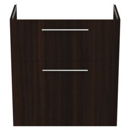 Ideal Standard I.life A Matt Coffee Brown Oak Effect Freestanding Vanity Unit & Basin Set With 2 Aluminium Handle (W)840mm (H)853mm - thumbnail 6
