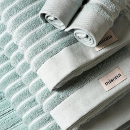 Misona Organic Cotton Bath Sheet - Duckegg - thumbnail 4