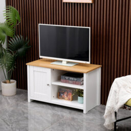 Furniturehmd Modern 1 Door Tv Stand Unit With Storage Shelves Corner Tv Cabinet,for Tvs Up To 50 Inches,living Room Furniture - thumbnail 3