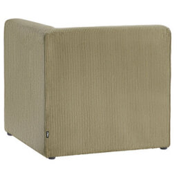 Beliani Corner Seat Lemvig Corduroy Green Right Hand - thumbnail 6