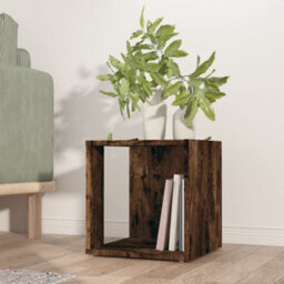 Berkfield Stylish Side Table Smoked Oak 33X33X34.5 Cm Engineered Wood - thumbnail 2
