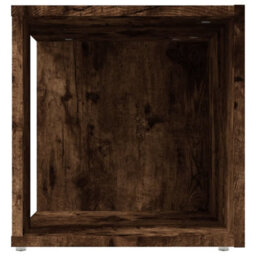 Berkfield Stylish Side Table Smoked Oak 33X33X34.5 Cm Engineered Wood - thumbnail 5