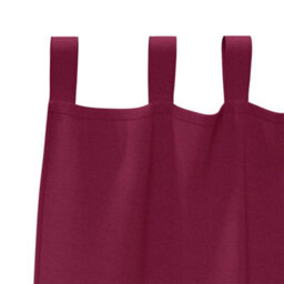 Berkfield Curtains With Curtains 2 Pcs Wine Red Polyester - thumbnail 4