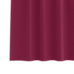 Berkfield Curtains With Curtains 2 Pcs Wine Red Polyester - thumbnail 5