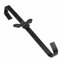 Brass Bee Wreath Hanger - Black Finish - thumbnail 4