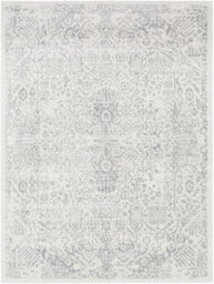 Livabliss Roma-Vintage Grey White Traditional Boho Living Dining Bedroom Rug 160 X 215 Cm Easy Care, Non Shedding - thumbnail 1