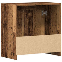 Walplus Bathroom Sink Cabinet Old Wood 60X33X60 Cm Engineered Wood - thumbnail 8