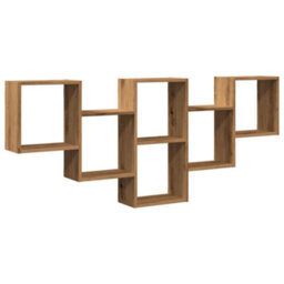 Berkfield Wall Shelf Artisian Oak 159X18X66 Cm Engineered Wood - thumbnail 2
