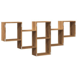 Berkfield Wall Shelf Artisian Oak 159X18X66 Cm Engineered Wood - thumbnail 6