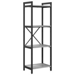Berkfield Modern Bookcase Grey Sonoma 40 X 30 X 118 Cm Engineered Wood