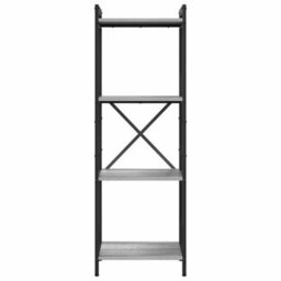 Berkfield Modern Bookcase Grey Sonoma 40 X 30 X 118 Cm Engineered Wood - thumbnail 5
