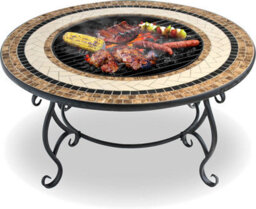 Centurion Supports Topanga High-End Multi-Functional Garden Fire Pit, Brazier, Coffee Table, Bbq, Ice Bucket With Ceramic Tiles - thumbnail 3