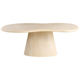 Beliani Garden Dining Table Spoleto 200 Cm 110 Cm Beige - thumbnail 4
