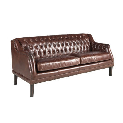 Angel Cerda 3-Seater Chester Sofa In Cognac Brown Leather - image 1