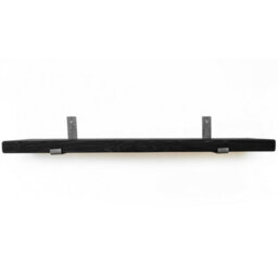 Toolty Rustic Handmade Wall Shelf, Wall Mounted, 140Cm X 14.5Cm Up Design, Black Ash, Handcrafted Vintage Style - thumbnail 1