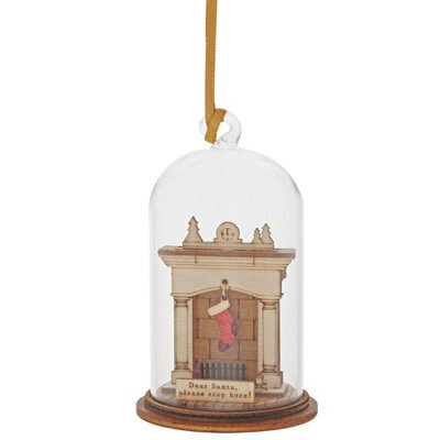 Gifts Direct 2 U Kloche Hanging Bauble Ornament - Santa Stop Here - image 1