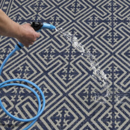 Homeart Outdoor Rugs Easy Cleaning Area Rugs For Balcony,garden,picnic,uv Weather Resistant D.blue Cream, 120 X 170 Cm - thumbnail 4