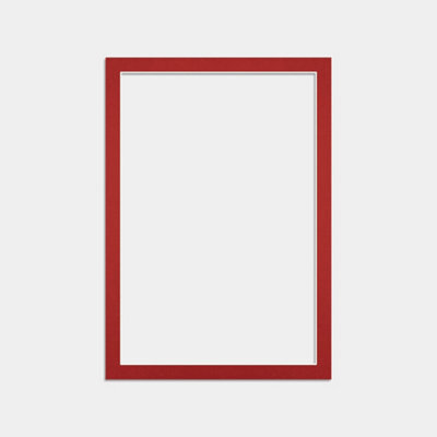 Ak Frames 7X5 Crimson Picture Mounts To Fit 6X4 Aperture Size - Mount Board Only (No Frame Included) - image 1