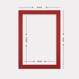 Ak Frames 7X5 Crimson Picture Mounts To Fit 6X4 Aperture Size - Mount Board Only (No Frame Included) - thumbnail 3