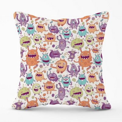 Warren Reed Designer Playful Halloween Monsters Cushions 45Cm X 45Cm