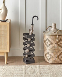 Beliani Umbrella Stand Sambin Metal Black - thumbnail 2