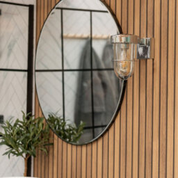 Valuelights Fanar Polished Chrome Industrial Chrome Bathroom Wall Light With Led Bulb - thumbnail 1