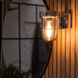 Valuelights Fanar Polished Chrome Industrial Chrome Bathroom Wall Light With Led Bulb - thumbnail 7
