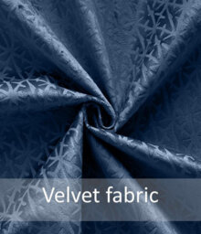 Luxury Living Temple Velvet Ring Top Curtains Navy - thumbnail 4