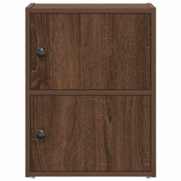 Vidaxl Bookcase Brown Oak 40X24X52 Cm Engineered Wood - thumbnail 4