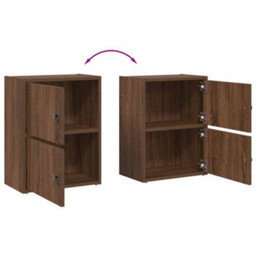 Vidaxl Bookcase Brown Oak 40X24X52 Cm Engineered Wood - thumbnail 8