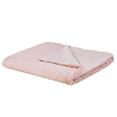 Beliani Blanket Gelik 180 X 200 Cm Pink - image 1