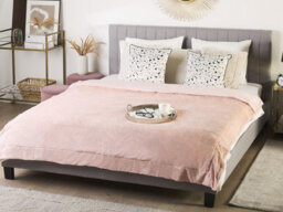 Beliani Blanket Gelik 180 X 200 Cm Pink - thumbnail 2
