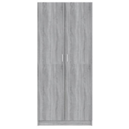 Vidaxl Wardrobe Grey Sonoma 80X50X180 Cm Engineered Wood - thumbnail 3