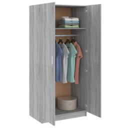 Vidaxl Wardrobe Grey Sonoma 80X50X180 Cm Engineered Wood - thumbnail 7