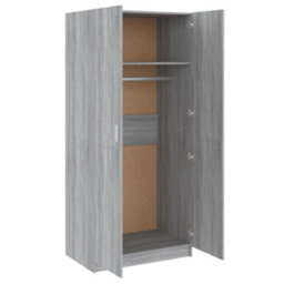 Vidaxl Wardrobe Grey Sonoma 80X50X180 Cm Engineered Wood - thumbnail 5