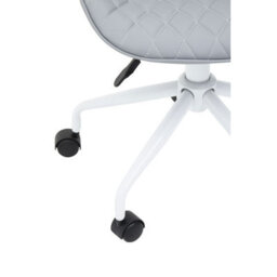 Orsina Comfortable Design Grey And White Home Office Chair, Ergonomic Work From Home Chair, Movable Sleek Chair - thumbnail 7