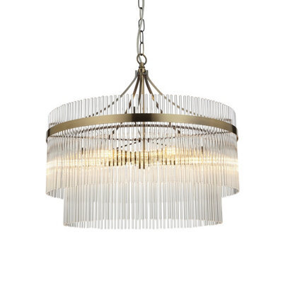 Luminosa Lighting Luminosa Marietta 5 Light Multi Arm Lamp Ceiling Pendant Antique Brass - image 1