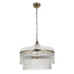 Luminosa Lighting Luminosa Marietta 5 Light Multi Arm Lamp Ceiling Pendant Antique Brass - thumbnail 8