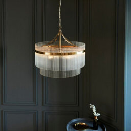 Luminosa Lighting Luminosa Marietta 5 Light Multi Arm Lamp Ceiling Pendant Antique Brass - thumbnail 4