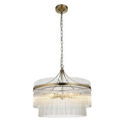 Luminosa Lighting Luminosa Marietta 5 Light Multi Arm Lamp Ceiling Pendant Antique Brass - thumbnail 6