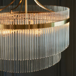 Luminosa Lighting Luminosa Marietta 5 Light Multi Arm Lamp Ceiling Pendant Antique Brass - thumbnail 5