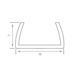 FNX Bathrooms 2M Surface Mounted Led Aluminium Extrusion Profile - Optimal Heat Dissipation For Strip Lights - thumbnail 2