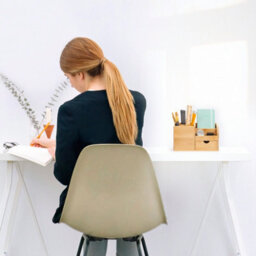 EHC Woodluv Desk Organiser, Desk Tidy Pen Holder Organiser, Make Up Organiser/office Multifunctional Organizer- 22 X 10.5 X 12.2Cm - thumbnail 6