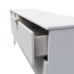 Honshu 2 Door 2 Drawer Sideboard In Grey Matt (Ready Assembled) - thumbnail 5